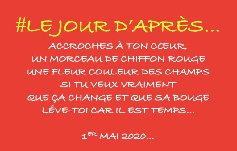 1er Mai : Le jour d’après je veux quoi ?